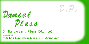 daniel pless business card